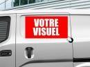 Plaque publicitaire magnétique personnalisé pour véhicule professionnel à Lyon